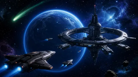 Ring Space Station by Blue Planet