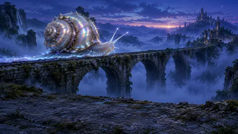 Giant Snail on Viaduct