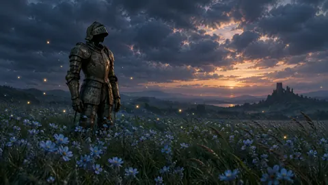 Bronze Armor in Wildflowers