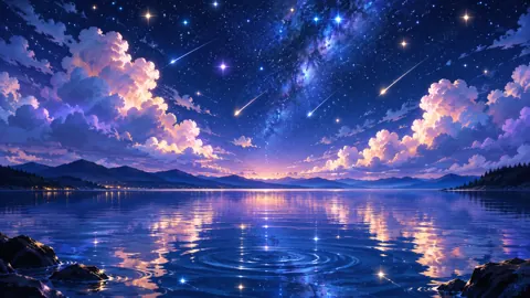 Milky Way Over Mountain Lake