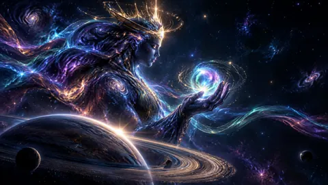 Celestial Guardian With Aurora Orb
