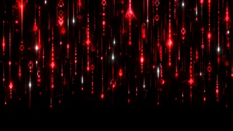 Crimson Geometric Light Streams