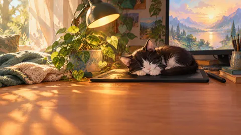Kitten on Drawing Tablet