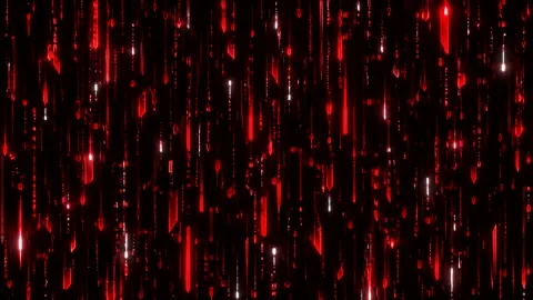Crimson Cyberpunk Rainstorm