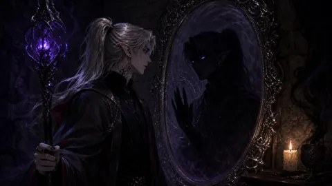 Pale Elf With Violet Lantern