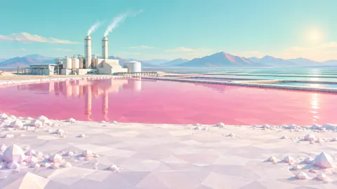 Desalination Plant Salt Basins