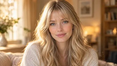 Blonde Woman in Window Light