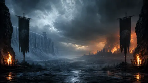 Frozen Banners Burning live wallpaper