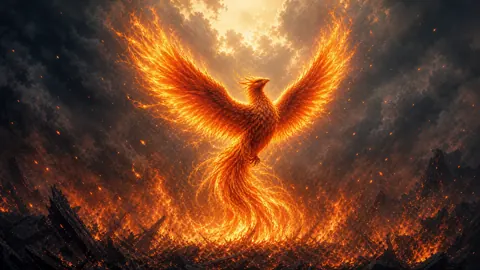 Phoenix Rising From Ashes