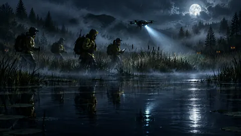 Rangers Crossing Moonlit Wetland