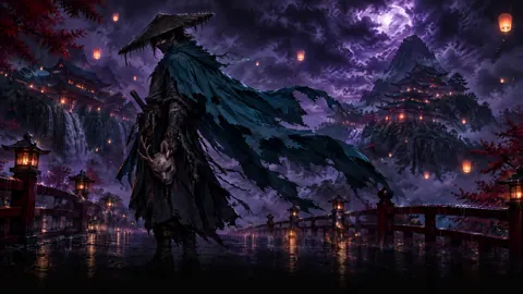 Masked Ronin on Temple Bridge