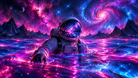 Astronaut in Cosmic Water