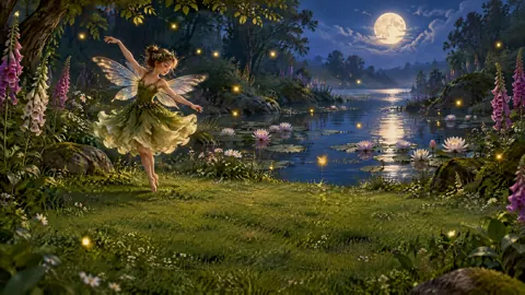 Fairy by Moonlit Pond