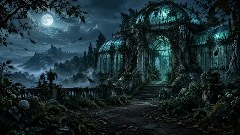 Moonlit Overgrown Conservatory