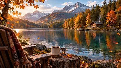 Coffee by Alpine Lake
