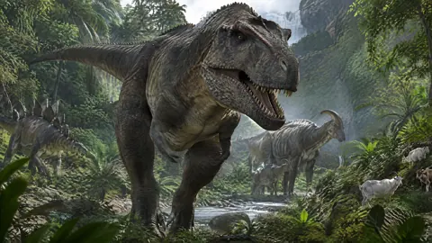 Giganotosaurus by Jungle Waterfalls