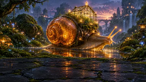 Giant Snail Crystal Greenhouse