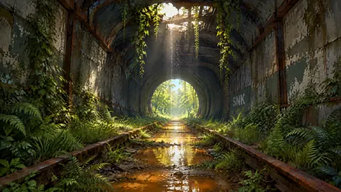 Overgrown Railway Tunnel Exit
