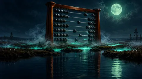 Wooden Abacus in Peat Bog