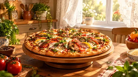 Loaded Pizza by Window