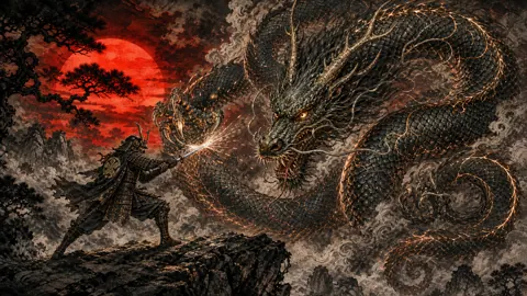 Samurai Knight vs Ryu Dragon
