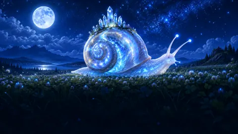 Glowing Crystal Snail Meadow