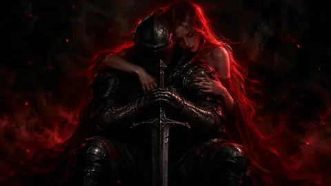 Knight Embraced in Embers