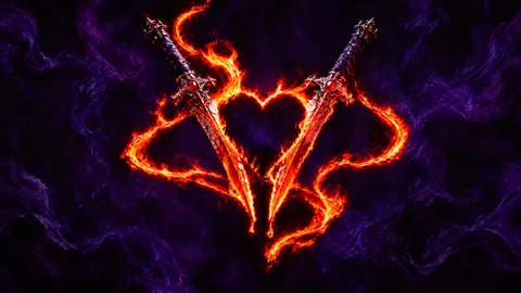 Daggers Around Crimson Heart