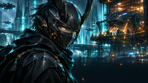 Masked Guardian in Neon City