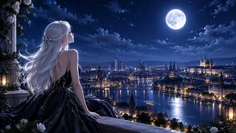 Woman Over Riverside City