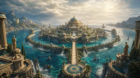 Plato's Atlantis Island City