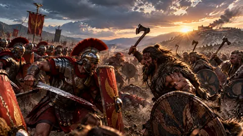 Roman Legionaries at Sunset