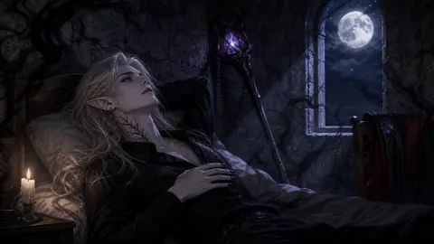 Elf With Violet Staff
