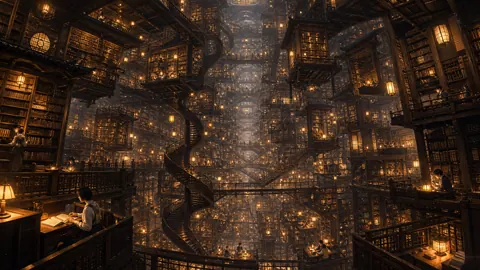 Infinite Fantasy Library Interior