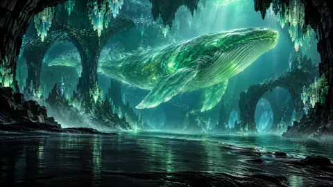 Jade Whale in Crystal Cavern