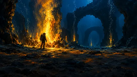Deep-Sea Explorer at Thermal Vent