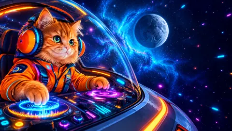 Orange Cat Starship Pilot
