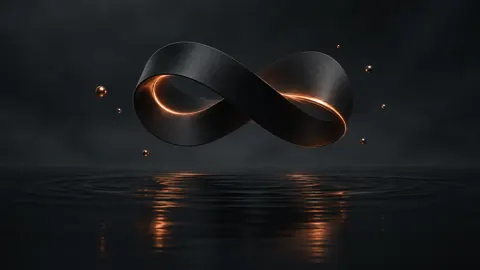 Black Möbius Ribbon Pool