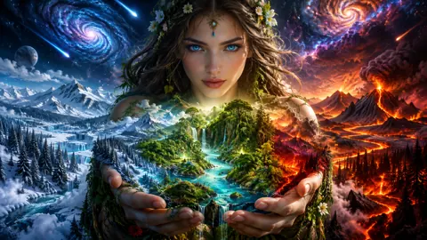 Maiden Holding Elemental World
