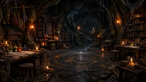 Alchemist Cavern With Magic Sigil
