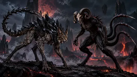 Spined Lynx Versus Three-Tailed Demon