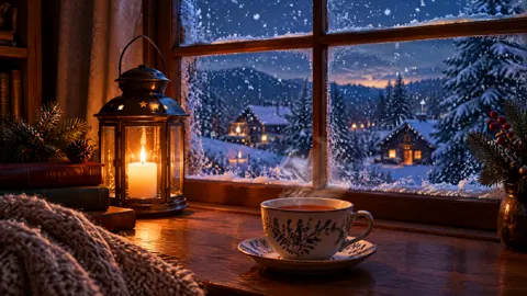 Tea by Snowy Window