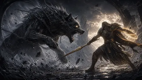 Fenrir Encadenado Contra Tyr