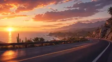 Sunset Coastal Horizon live wallpaper