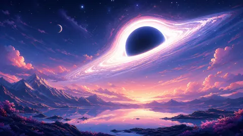 Black Hole Above Alien Lake
