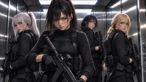 Four Operators in Steel Elevator