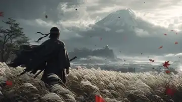 Samurai Beneath Fuji live wallpaper