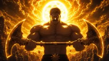 Sunlit Lion's Wrath live wallpaper