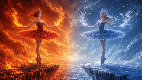 Fire and Ice Ballerinas