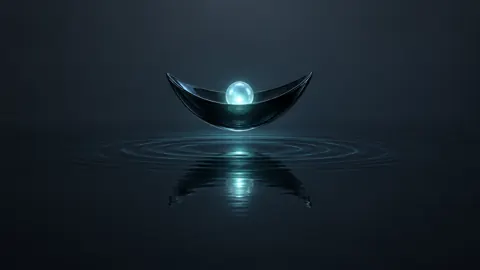 Glowing Cyan Pearl Bowl
